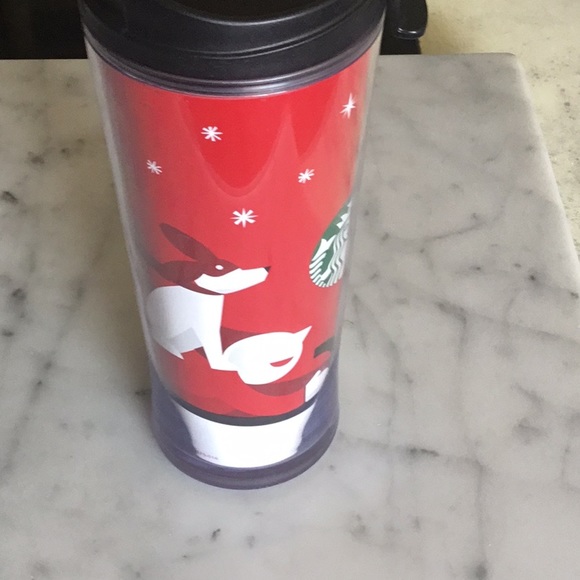 Starbucks Holiday Travel Drink Plastic Cup and Lid NEW - Picture 3 of 4